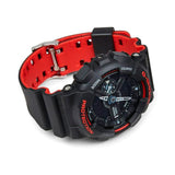 RELOJ CASIO VINTAGE G-SHOCK GA-110HR-1ADR ANA-DIGI NEGRO-ROJO PANTALLA NEGATIVA