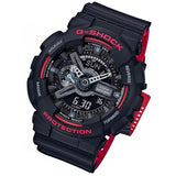 RELOJ CASIO VINTAGE G-SHOCK GA-110HR-1ADR ANA-DIGI NEGRO-ROJO PANTALLA NEGATIVA