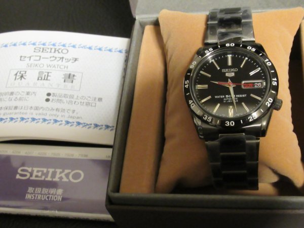 RELOJ SEIKO 5 SZEN008 AUTOMÁTICO ALL BLACK 37MM (JDM) MERCADO JAPONÉS (EXCLUSIVO)
