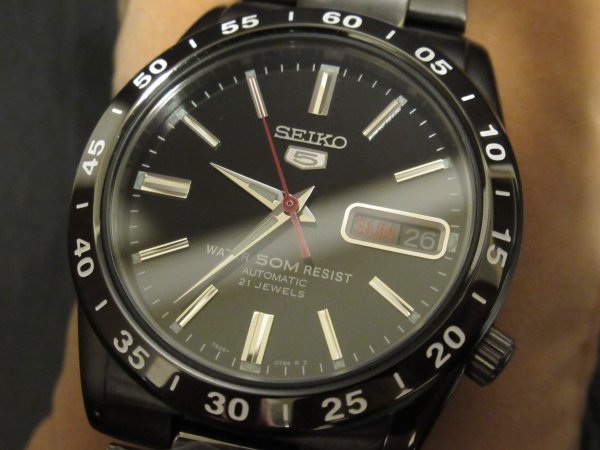 RELOJ SEIKO 5 SZEN008 AUTOMÁTICO ALL BLACK 37MM (JDM) MERCADO JAPONÉS (EXCLUSIVO)