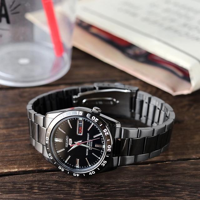 RELOJ SEIKO 5 SZEN008 AUTOMÁTICO ALL BLACK 37MM (JDM) MERCADO JAPONÉS (EXCLUSIVO)