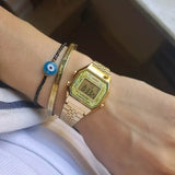 RELOJ CASIO VINTAGE LA680WGA-9CDF DORADO FLORES MUJER MINI