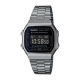 RELOJ CASIO VINTAGE A168WGG-1BDF ACERO - NEGRO PANTALLA NEGATIVA