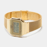 RELOJ CASIO VINTAGE A700WMG-9ADF DORADO SLIM PULSERA MILANESE