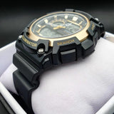 RELOJ CASIO VINTAGE AEQ-200W-9AVDF NEGRO / DORADO ANALOGO - DIGITAL