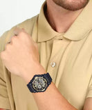 RELOJ CASIO VINTAGE AEQ-200W-9AVDF NEGRO / DORADO ANALOGO - DIGITAL