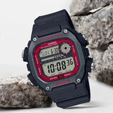 RELOJ CASIO VINTAGE DW-291H-1BVDF HEAVY DUTY WORLD TIME NEGRO-ROJO BUCEO