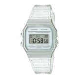 RELOJ CASIO VINTAGE F-91WS-7DF BLANCO PLATEADO TRANSPARENTE