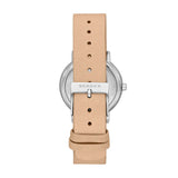 RELOJ SKAGEN MUJER SKW2839 ANÁLOGO PLATEADO BLANCO PULSERA CAFÉ CLARO