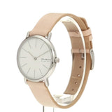 RELOJ SKAGEN MUJER SKW2839 ANÁLOGO PLATEADO BLANCO PULSERA CAFÉ CLARO