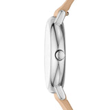 RELOJ SKAGEN MUJER SKW2839 ANÁLOGO PLATEADO BLANCO PULSERA CAFÉ CLARO