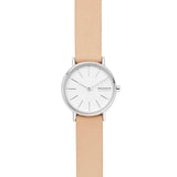 RELOJ SKAGEN MUJER SKW2839 ANÁLOGO PLATEADO BLANCO PULSERA CAFÉ CLARO