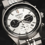 RELOJ SEIKO SSB425P1 ANÁLOGO CRONÓGRAFO BLANCO "PANDA"