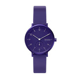 RELOJ ANÁLOGO SKAGEN MUJER MORADO PULSERA SILICONA