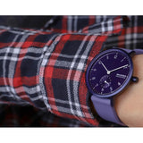 RELOJ ANÁLOGO SKAGEN MUJER MORADO PULSERA SILICONA