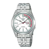 RELOJ ANÁLOGO SEIKO 5 SNK369K1 AUTOMÁTICO BLANCO 37MM