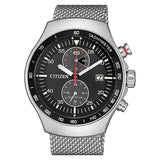 RELOJ CITIZEN ANÁLOGO CA7010-86E ECO-DRIVE (SOLAR) INOXIDABLE MILANESE