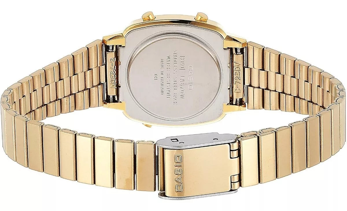 RELOJ CASIO VINTAGE LA670WGA-1DF NEGRO DORADO