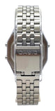 RELOJ CASIO VINTAGE LA680WA-1BDF PLATEADO NEGRO MUJER. PANTALLA NEGATIVA. TAMAÑO MINI