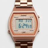 RELOJ CASIO VINTAGE B640WCG-5DF ROSADO GLITTER