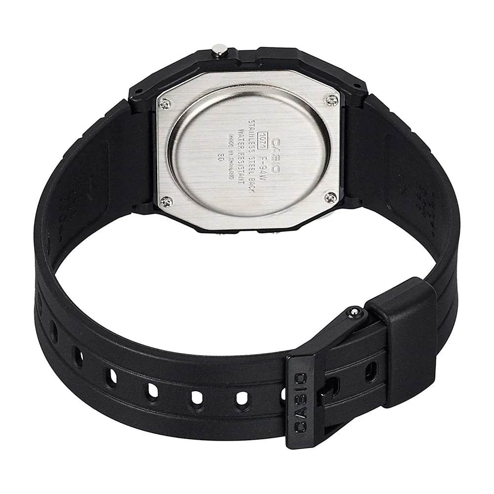 RELOJ CASIO VINTAGE F-94WA-8DG NEGRO