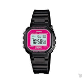 RELOJ CASIO VINTAGE LA-20WH-4ADF NEGRO - FUCSIA