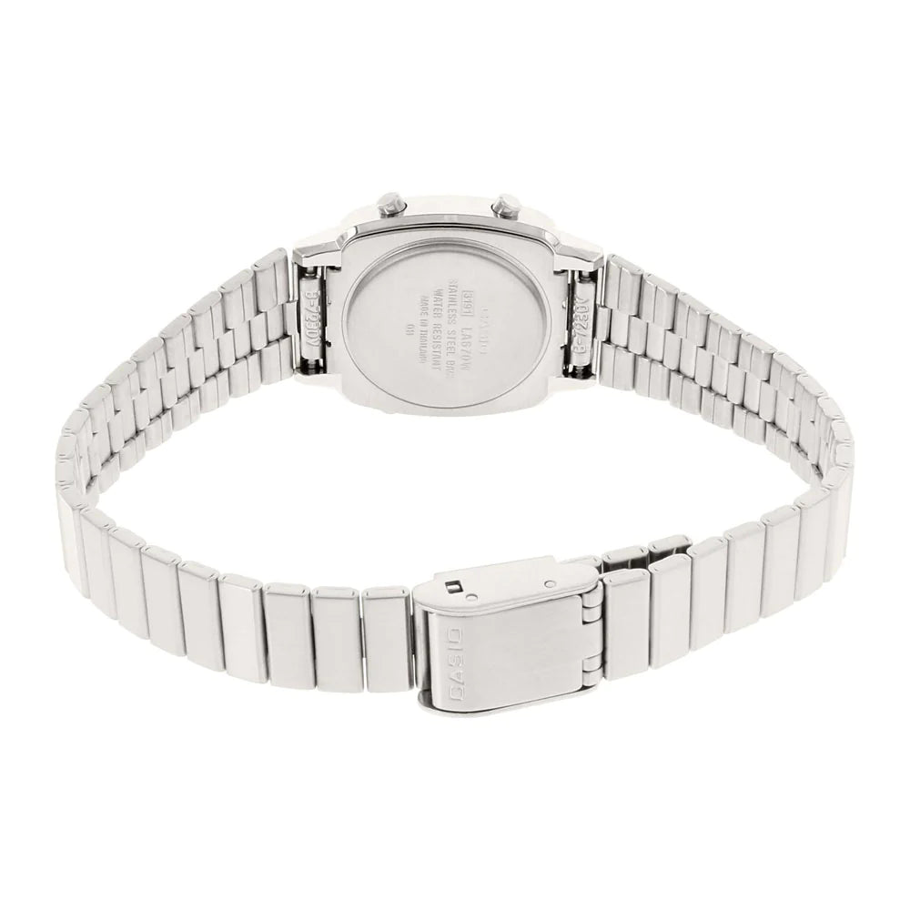 RELOJ CASIO VINTAGE LA670WA-7DF GRIS PLATEADO