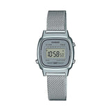 RELOJ CASIO VINTAGE LA670WEM-7DF PLATEADO MILANESE