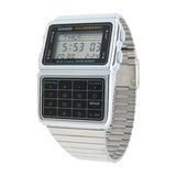 RELOJ CALCULADORA CASIO VINTAGE DBC-611-1DF DATABANK PLATEADO