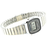 RELOJ CASIO VINTAGE LA670WA-7DF GRIS PLATEADO